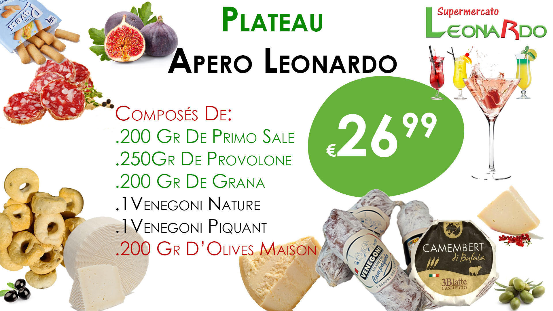 Achat /vente plat à fromage avec cloche cucina leonardo - plateau